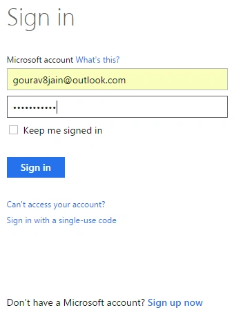 Sign-in 