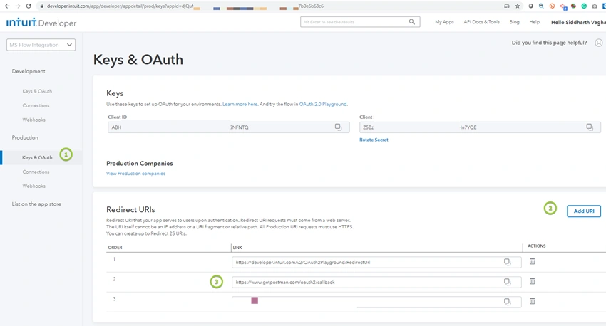 QuickBooks API Integration with Power Automate using Custom Connectors