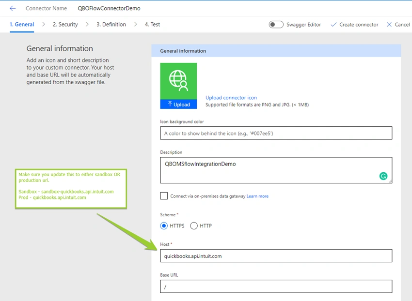QuickBooks API Integration with Power Automate using Custom Connectors