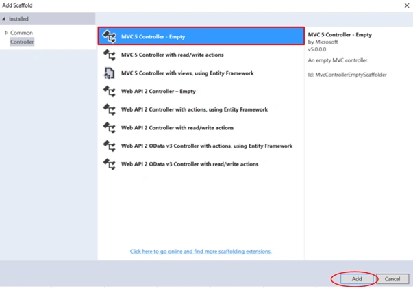 MVC 5 Controller