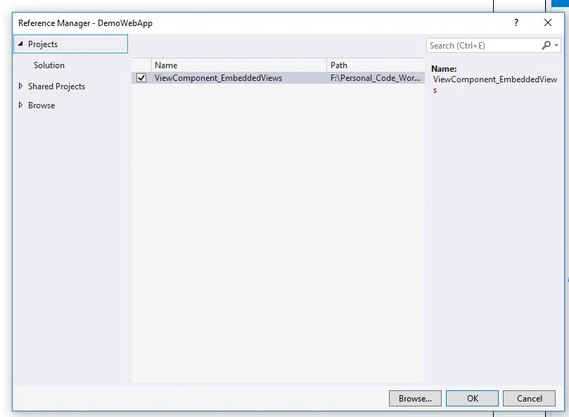 Create Reusable View Using Razor Class Library In ASP.NET Core