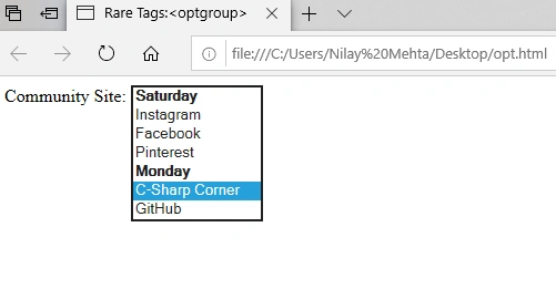 Rare Tags Of HTML 5