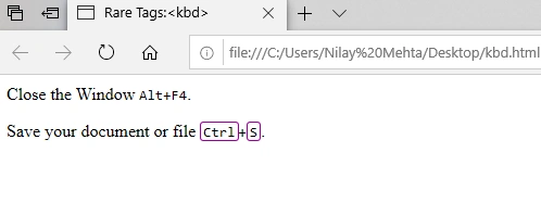 Rare Tags Of HTML 5