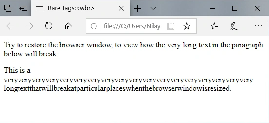Rare Tags Of HTML 5
