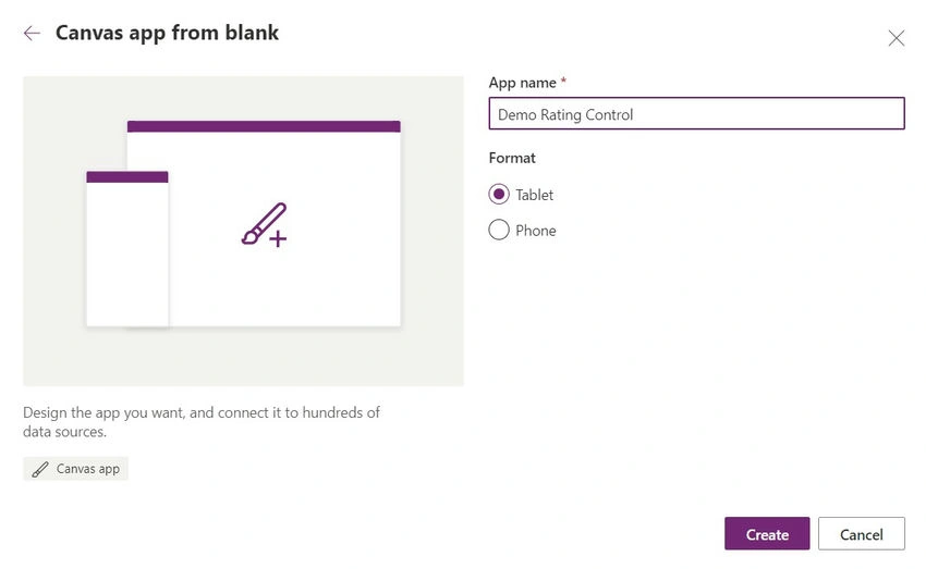 Blank tablet app
