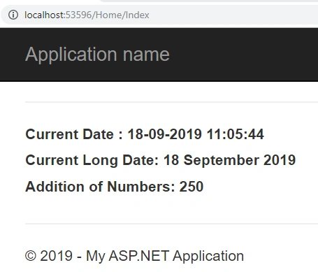 Razor View Engine In ASP.NET MVC 5