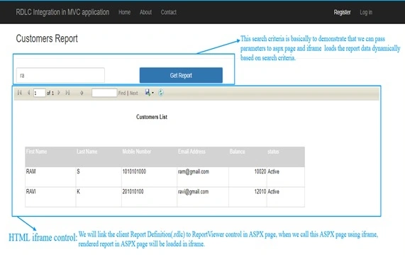 Report View