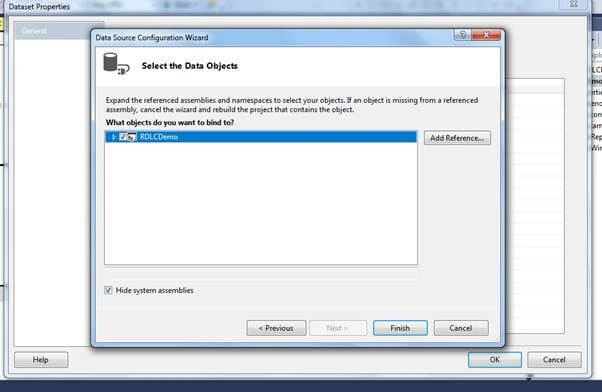 Select the data objects