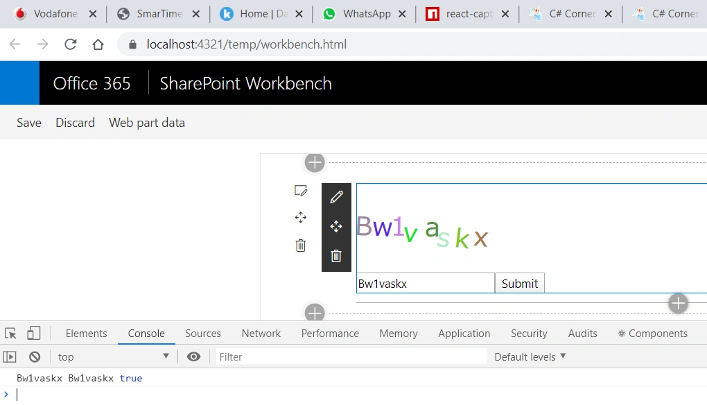 React Captcha Generator In Spfx