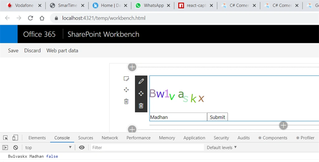 React Captcha Generator In Spfx