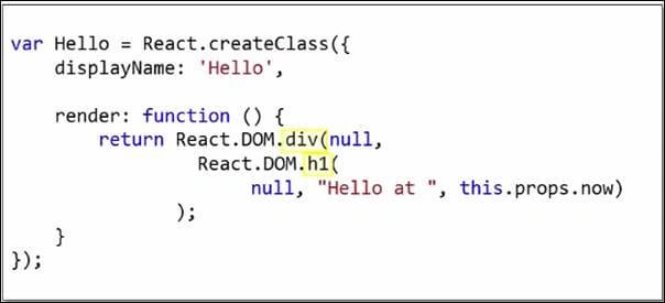 React