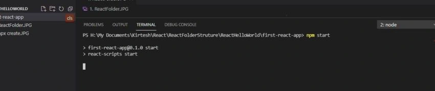 Hello World and Files Folders Structure in React