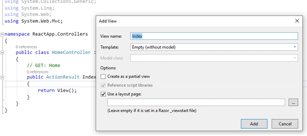 ReactJS With ASP.NET MVC Setup Using NPM (Babel And Webpack)