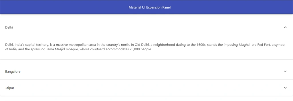 React Material UI Expansion Panel And Dialogs