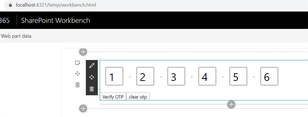 React OTP Input In Spfx