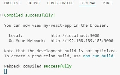  React application