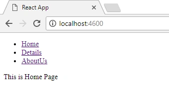 React