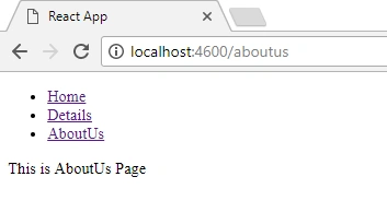 React