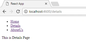 React
