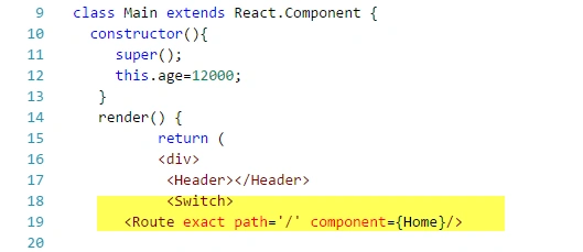 React