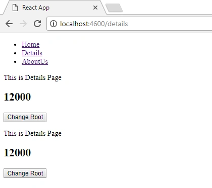 React