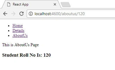 React