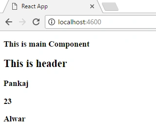 React