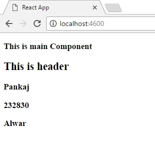 React