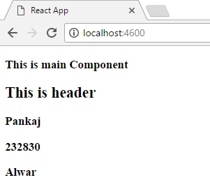 React