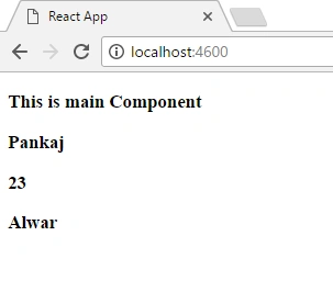 React