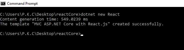React