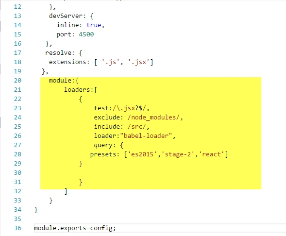 React