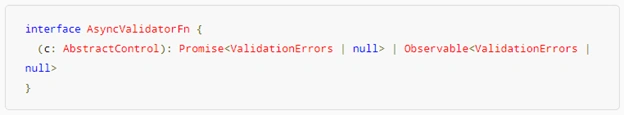 AsyncValidatorFn 
