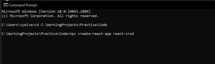 create react app