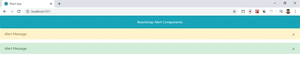 Reactstrap Components In ReactJS