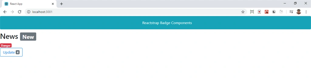 Reactstrap Components In ReactJS