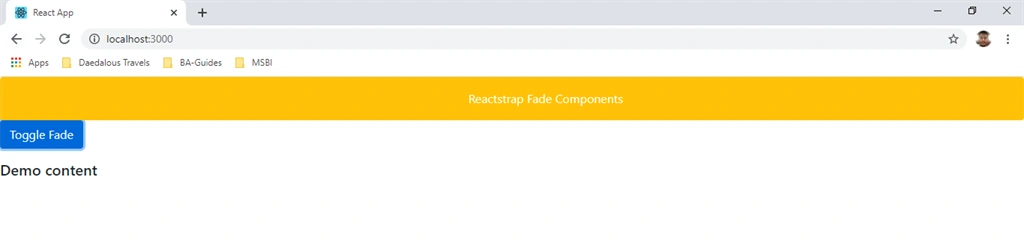 Reactstrap Components In ReactJS