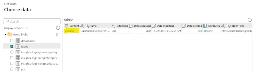 Read and Import Data from PDF File using MSFT Fabric