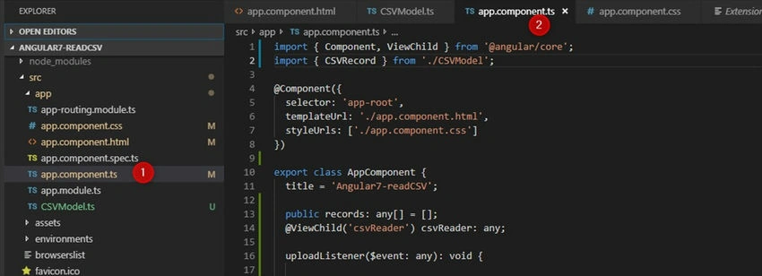  CSV file