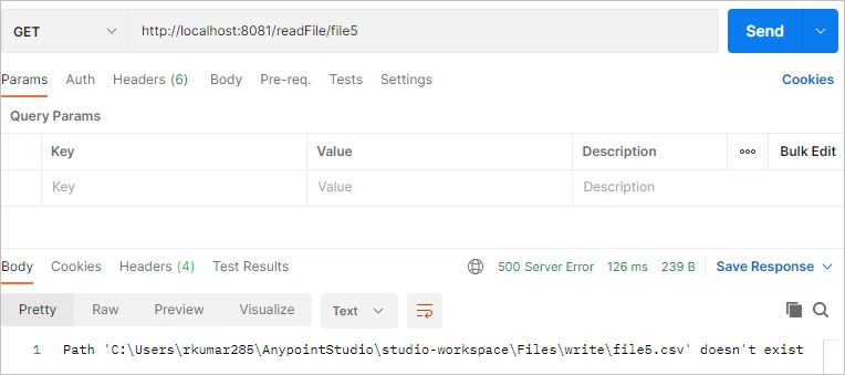 Read Files Using File Connector in MuleSoft