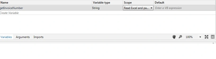 create a variable