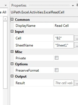 giving values to existing excel