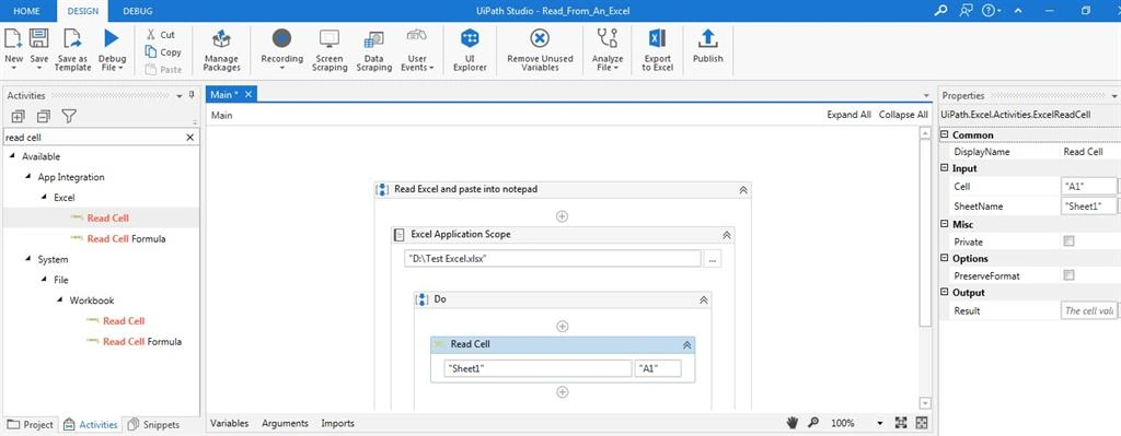 search read cell and drag