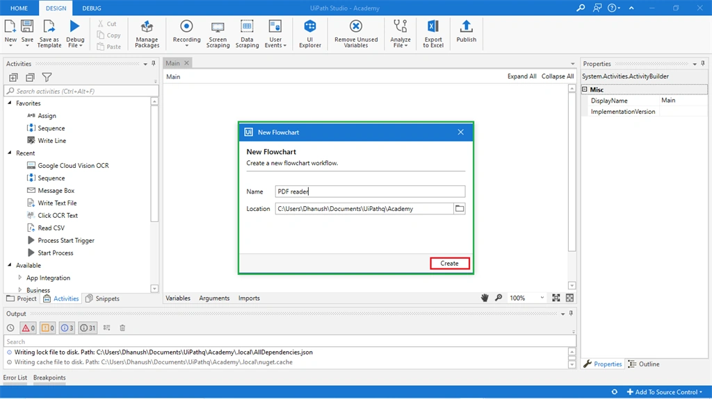 Reading And Writing The Text From A Scanned PDF Using RPA