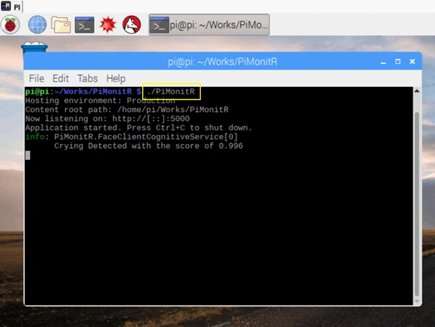 Real Time Baby Monitor Chrome Extension - Streaming from Raspberry PI Using SignalR And Cognitive Vision Service