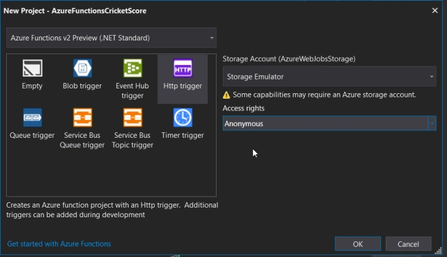 Http trigger template