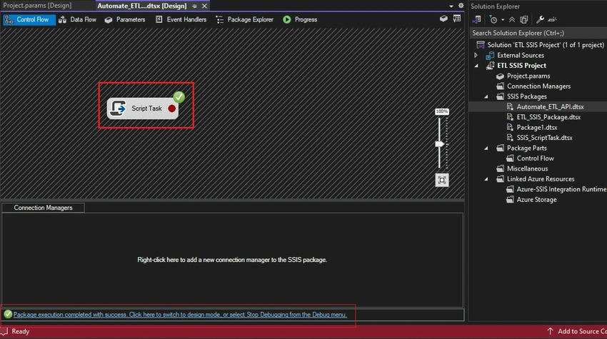 Solution explorer