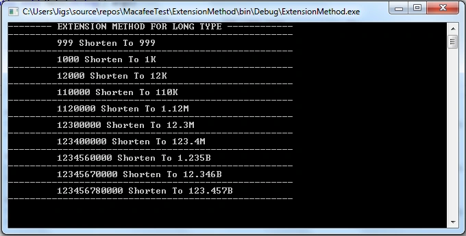 Real-Time Example Of Extension Method In C#