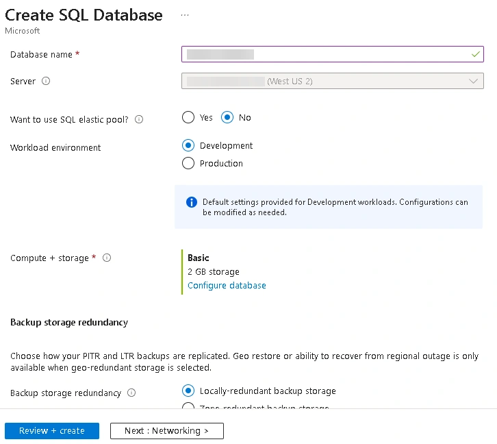 7. sql db creation