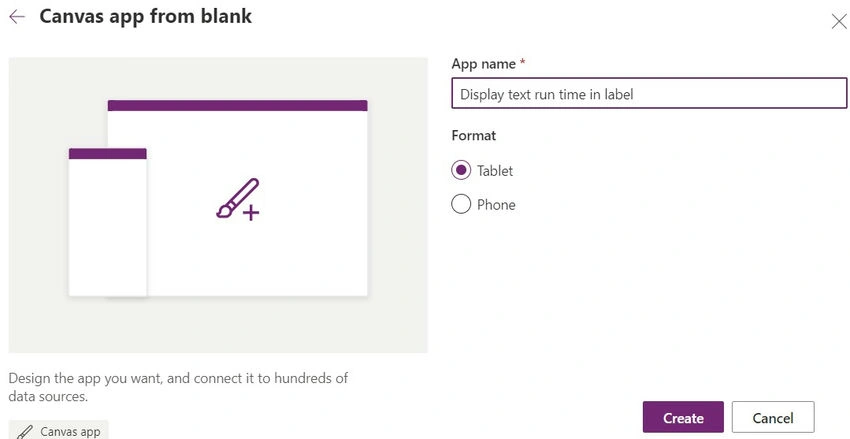 Blank tablet app